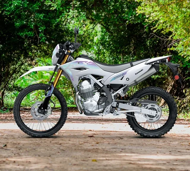 Image of 2026 KLX230 SE in action