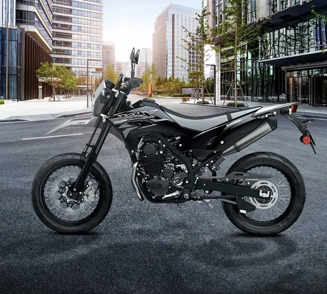 Image of 2026 KLX230SM in action